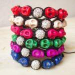 Howlite skulls bracelet fri..