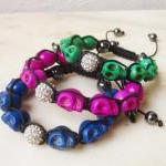 Howlite skulls bracelet fri..