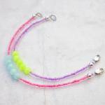 Bracelets neon beaded brace..
