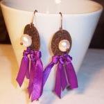 Antique Copper Earrings Wi..
