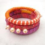 Ribbon Yarn And Pearls Ban..