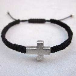 Sideways cross macrame friendship bracelet MADE TO ORDER in your desired color